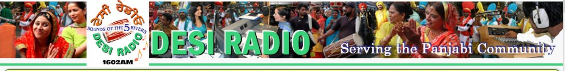 Desi Radio website